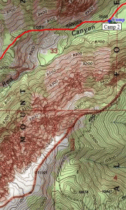 guidetrails.com - Red Canyon Topo Mt. Zirkel